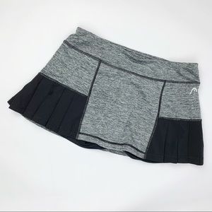 Head Tennis Skirt Attached Shorts Gray Black S